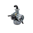 Motorcycle carburetor for gas scooters, dirt bikes, ATVs — fuel system component with throttle and intake