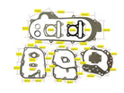 QMB139 50mm bore cylinder with short CVT case gasket set from ChinesePartsUSA, showing parts and gaskets for engine repair.