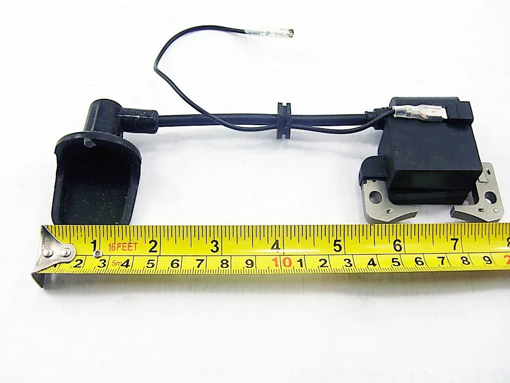 ChinesePartsUSA 47cc 49cc ignition coil for 2-stroke pocket bike mini moto, close-up of ignition coil component.