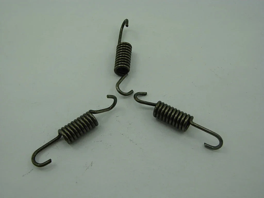Three 42mm clutch springs for 47cc 49cc pocket mini dirt bikes by ChinesePartsUSA, showcasing durable metal design.