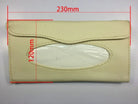 Auto car sun visor Paper Tissue holder box Cream-colored