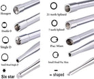 10-piece carburetor adjustment screwdriver kit with various tip shapes for vehicle repair