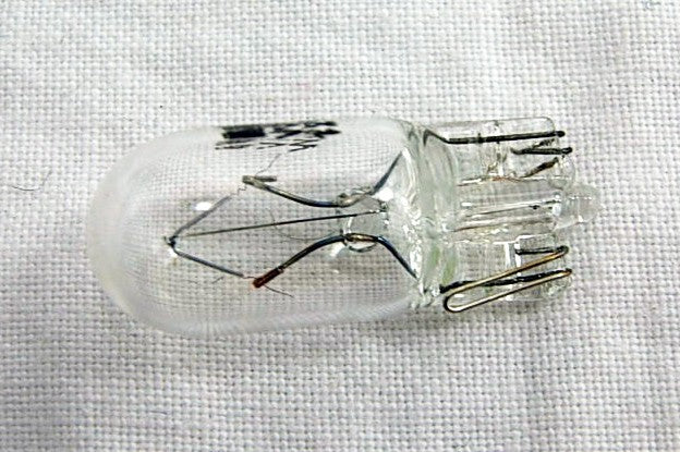 Signal Bulb  White Glass W2.1x9.5D ,T10 12V 5W - ChinesePartsPro