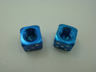 Alloy Valve Caps For Pocker Player Blue M8 screw bolt nut - ChinesePartsPro