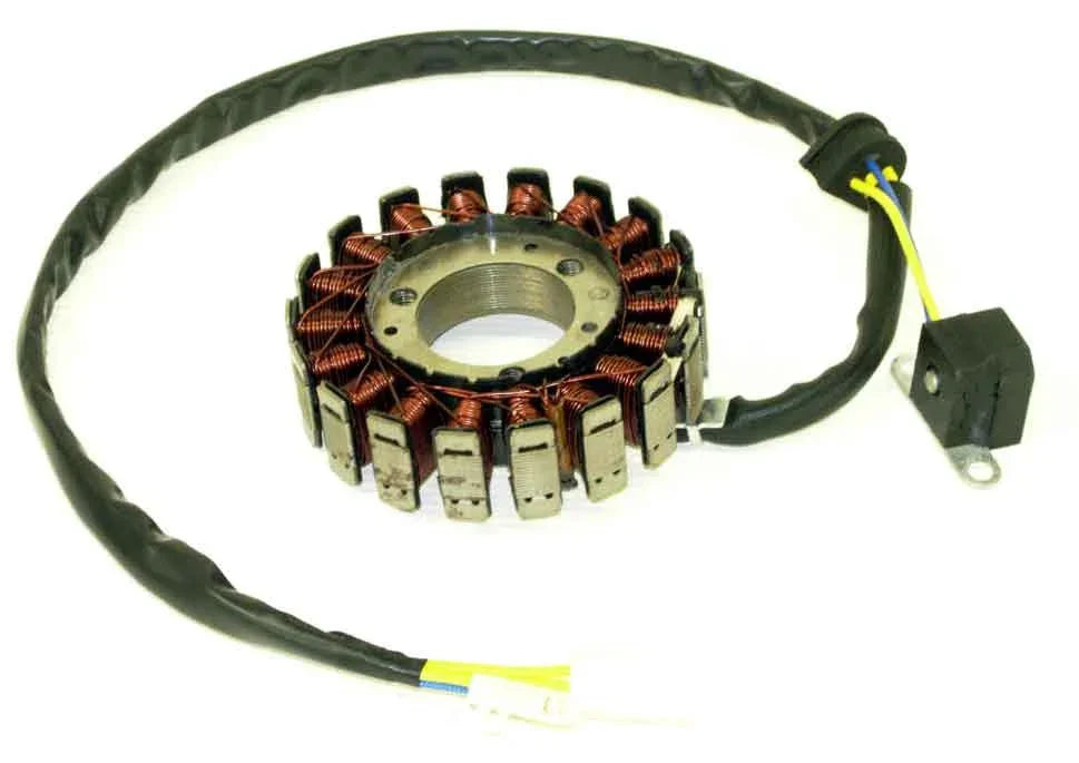 260cc Stator for small engine, black metal component with electrical wiring, designed for engine ignition systems.