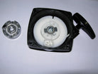 2-stroke pull starter for 33cc to 49cc engines, Type-3, with black cord and handle, suitable for small engine repairs.