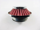 35mm dirt bike air filter from unknown brand, showing the cylindrical filter component for motorcycle engine airflow.