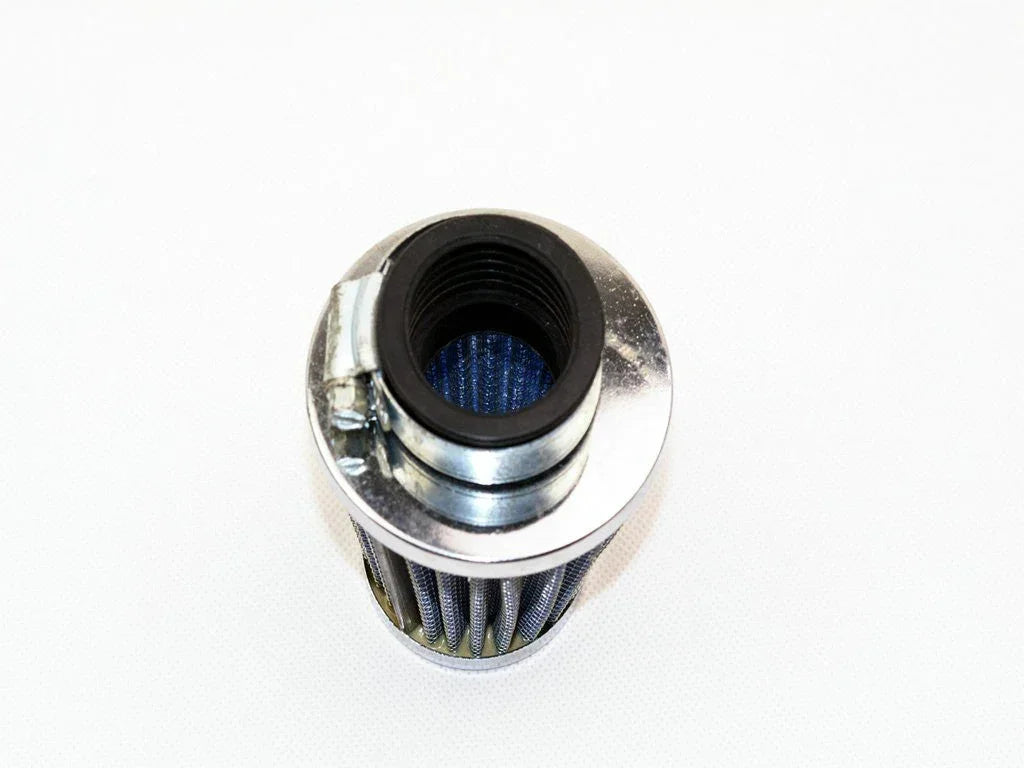 35mm air filter for dirt bikes, lightweight and durable motorcycle part designed to improve engine airflow and performance.