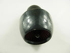 48mm 30-degree air filter for dirt bikes, shown in black with metal mesh, designed for improved airflow and engine protection.