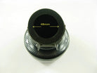 48mm 30-degree air filter for dirt bikes, designed for optimal airflow and filtering, shown in a close-up image.