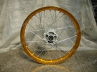 18-inch alloy rear rim for 2.15-18 motorcycle, showcasing the lightweight metal wheel with a polished finish.