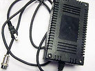 24V charger with 3-prong female plug, compatible power adapter for electronic devices, shown with cord and plug details