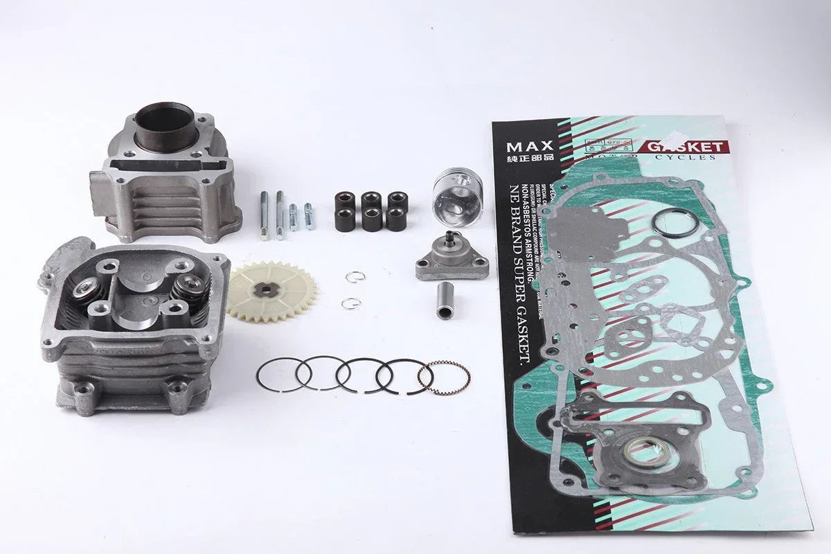 39mm bore engine kit for GY6 50cc engines, includes essential parts for engine rebuilds and repairs