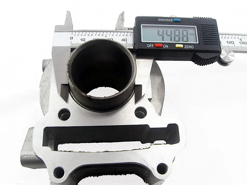 39mm bore engine kit for GY6 50cc scooters, includes engine parts and components in the image.