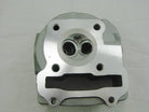 47mm 80cc GY6 engine cylinder head without valve, non-EGR, shown with detailed metal components for scooter or mini bike engine repair.