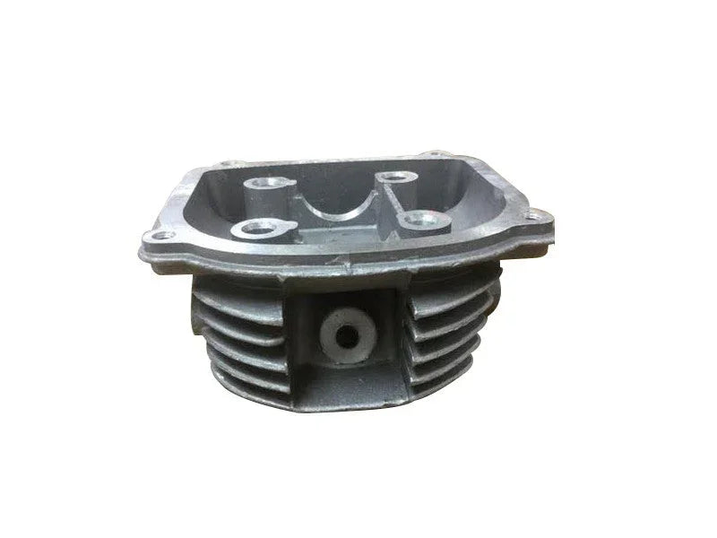 57mm 150cc GY6 cylinder head without valve, non-EGR, black metal engine part for scooter or ATV engine repair.