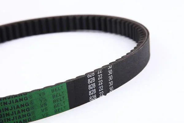 Black and green VS belt for scooters, ATVs, or go-karts with 828 22 30 specs