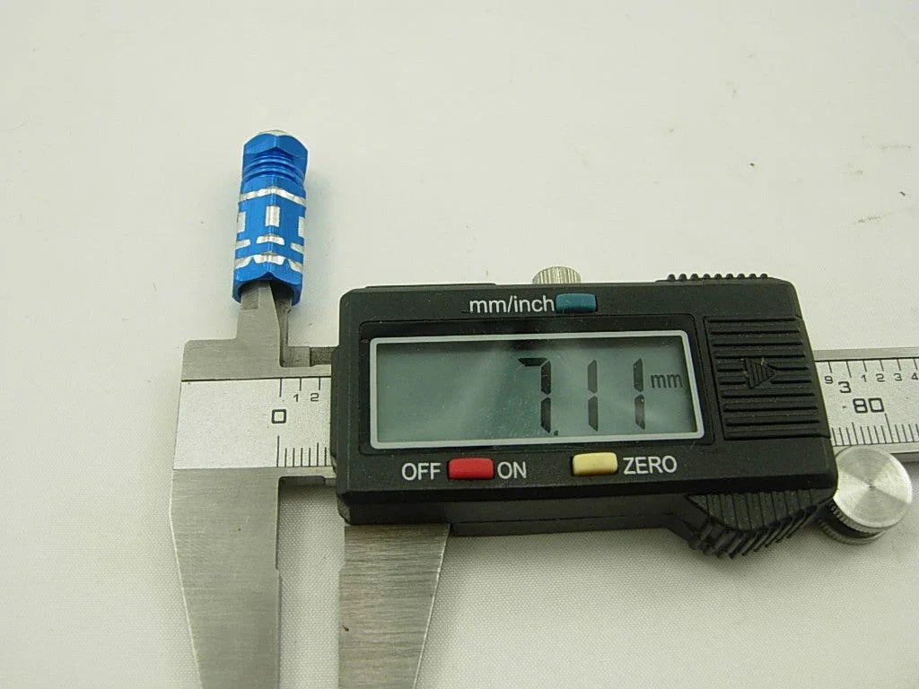 Alloy Valve Caps Blue M8 screw bolt nut - ChinesePartsPro