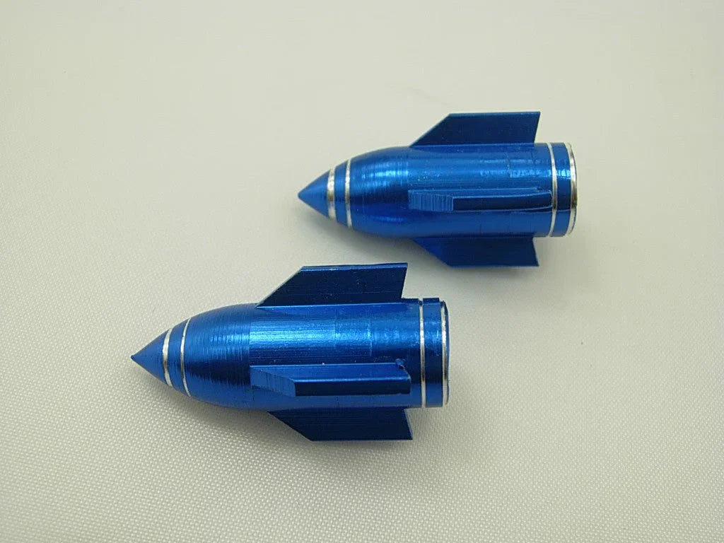 Alloy Valve Caps Blue M8 screw bolt nut - ChinesePartsPro