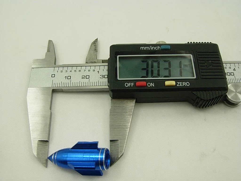 Alloy Valve Caps Blue M8 screw bolt nut - ChinesePartsPro