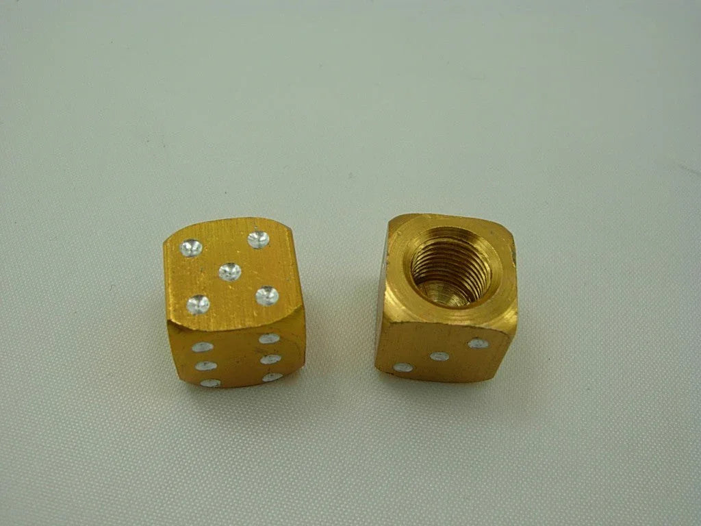 Alloy Valve Caps For Pocker Player Golden M8 screw bolt nut - ChinesePartsPro