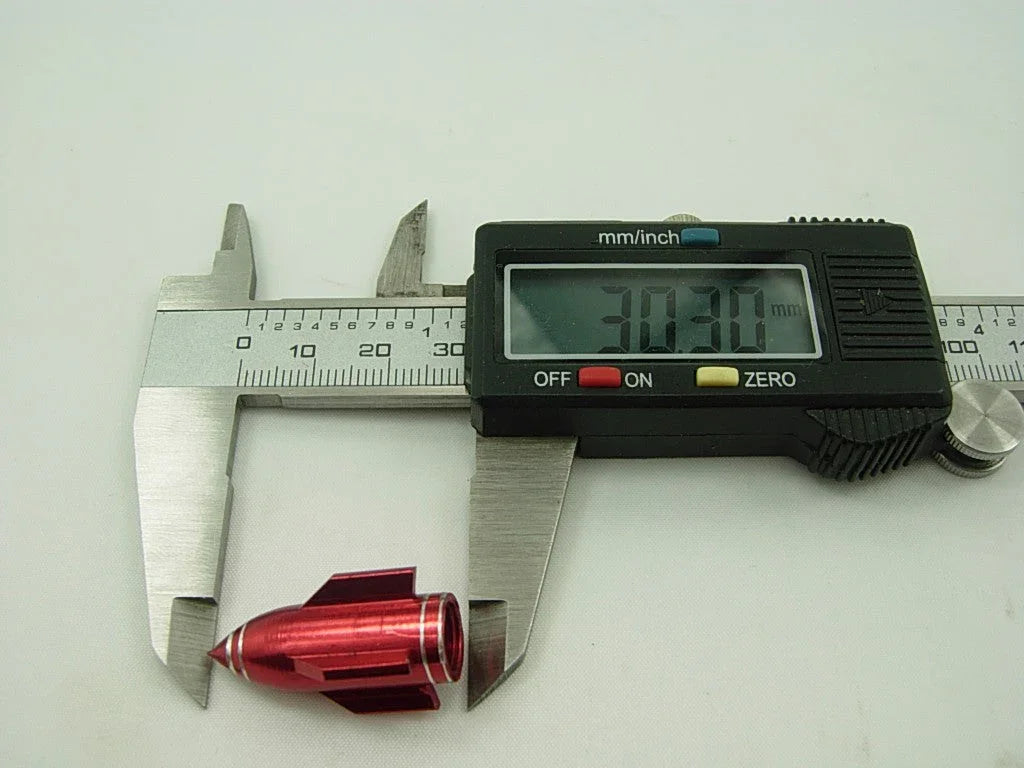 Alloy Valve Caps Red M8 screw bolt nut - ChinesePartsPro