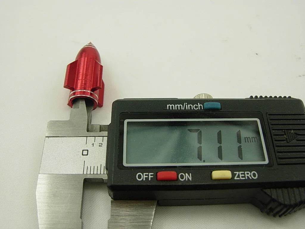 Alloy Valve Caps Red M8 screw bolt nut - ChinesePartsPro