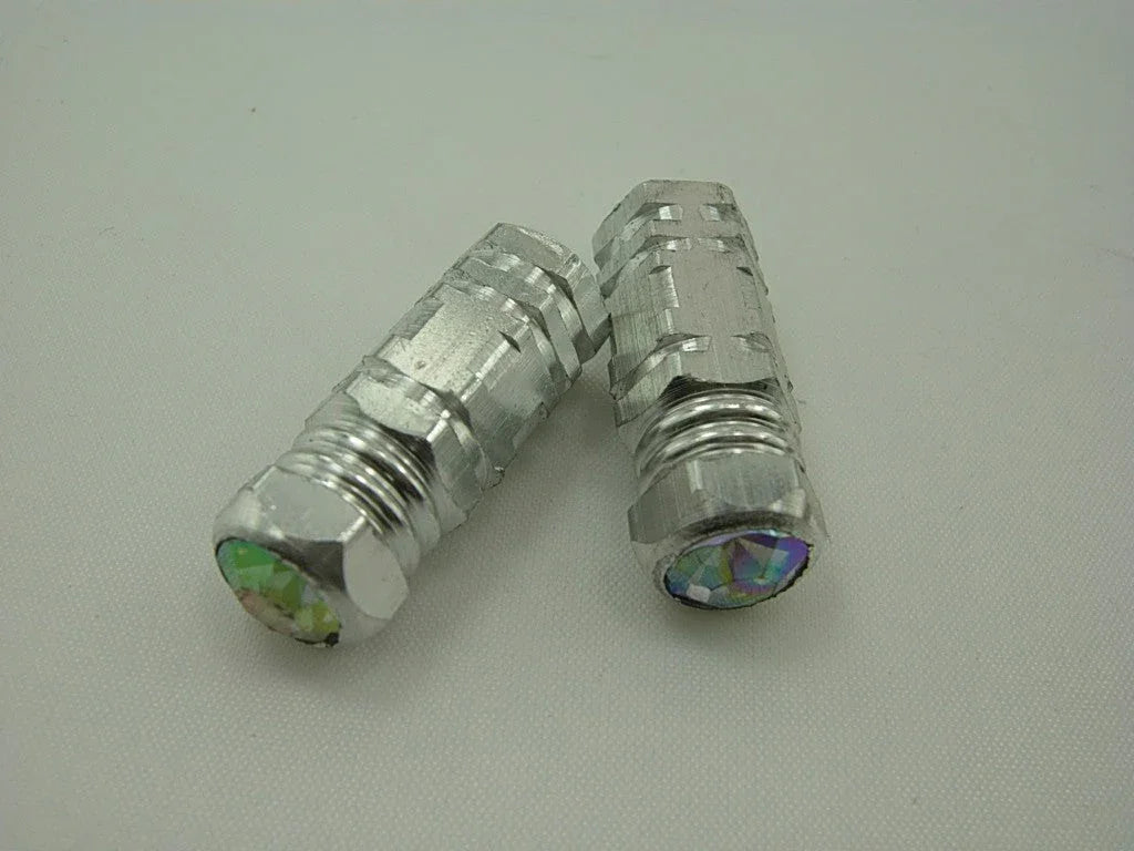 Alloy Valve Caps Silver M8 screw bolt nut - ChinesePartsPro