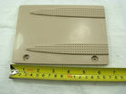 Battery cover for GY6 50cc scooter, black plastic part designed to protect the battery compartment.