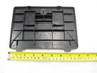 Battery cover and fairing body for GY6 50cc scooter, black plastic part, designed to protect the battery and engine components.