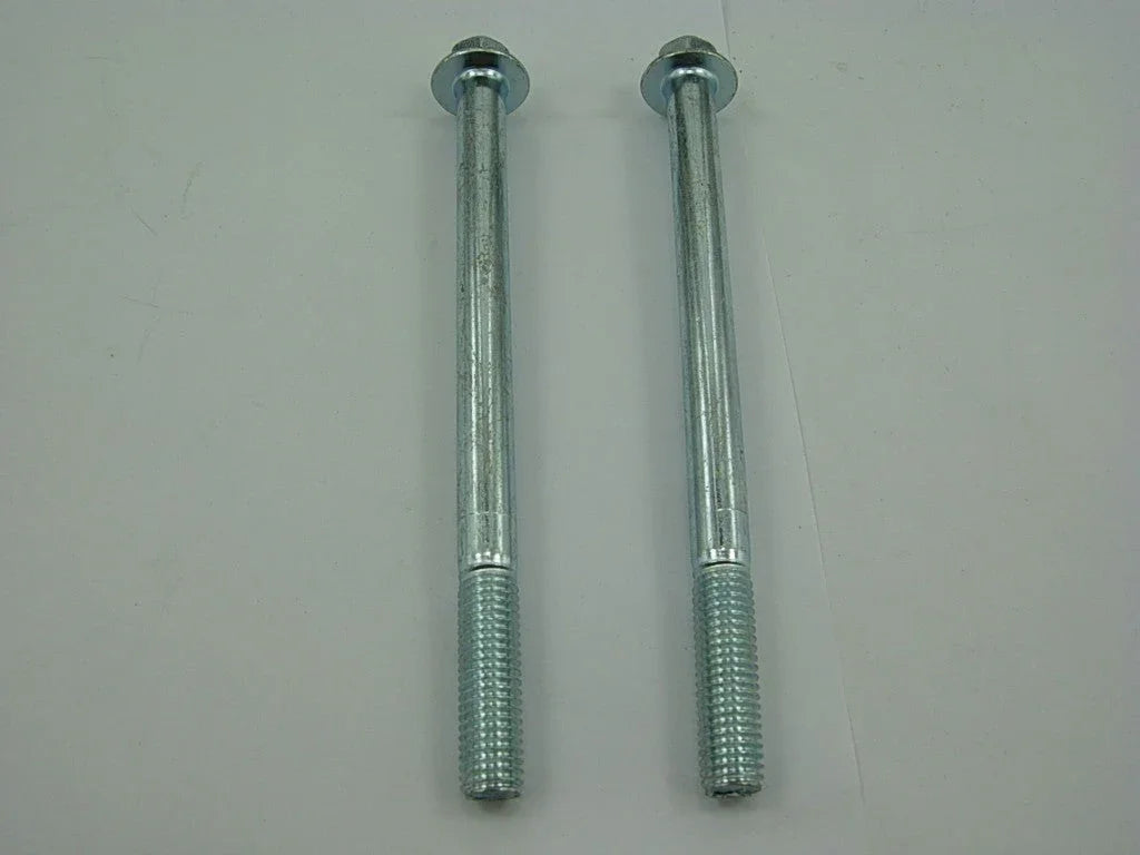 Flange bolt M8x115 in two pieces, featuring a hexagonal head and smooth finish for secure fastening.