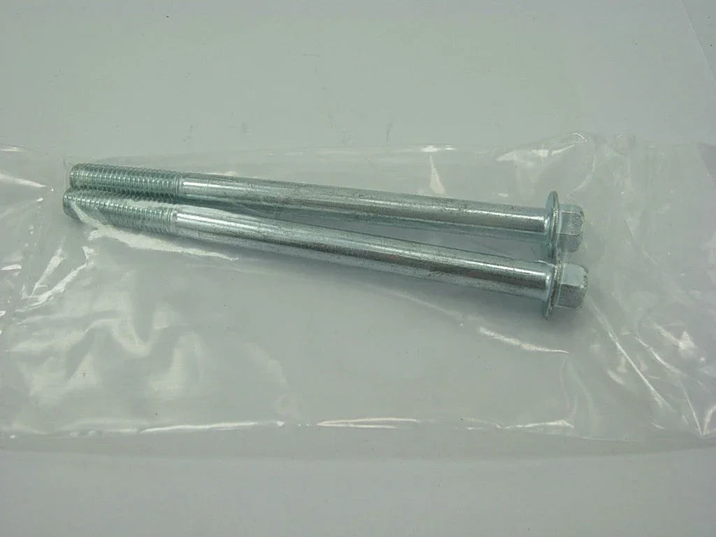 Flange bolt M8x115, set of 2, showing metal finish and hexagonal head for secure fastening in various applications.