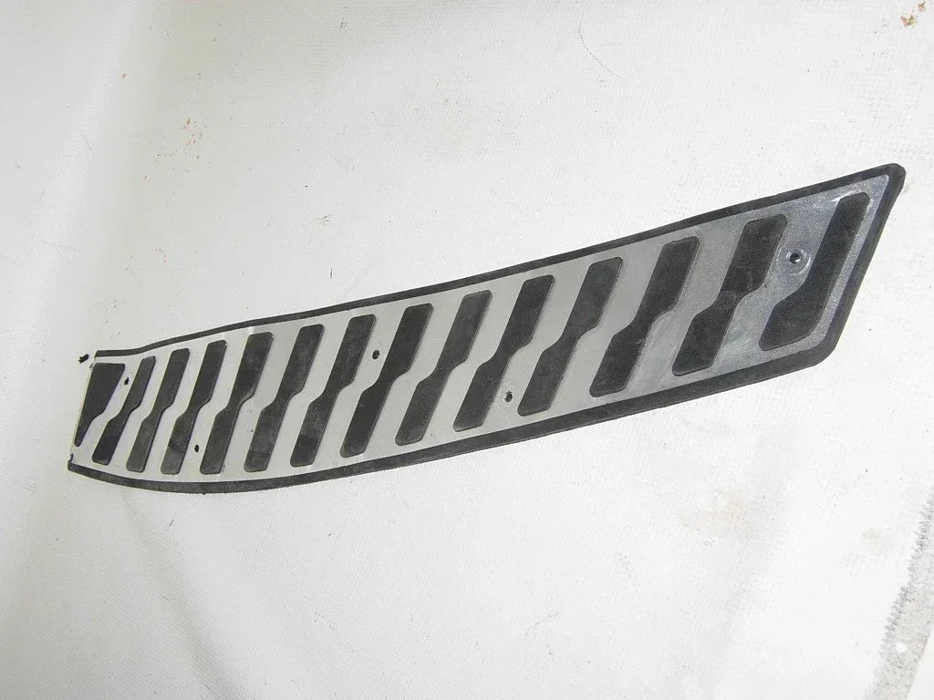 Floor decorative part for GY6 125CC scooter, black plastic cover with textured surface, designed for engine or frame decoration.