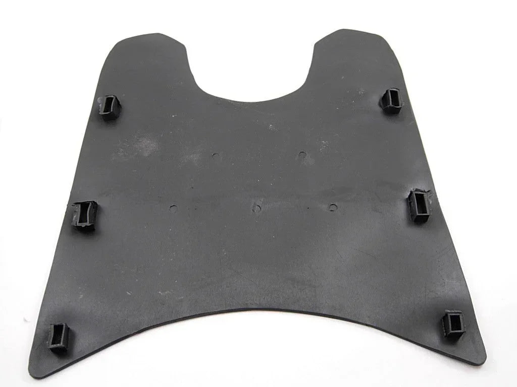 Gray floor mat for GY6 50cc scooter, part from vendor-unknown, designed to protect and cover the scooter's floor area.