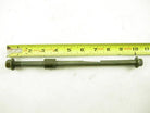 Front wheel axle for GY6 125cc scooter, metal part used in wheel assembly, shown in a close-up image.