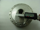 Front wheel hub for A100 engine motorcycle, showing the metal wheel component with mounting holes and spokes.