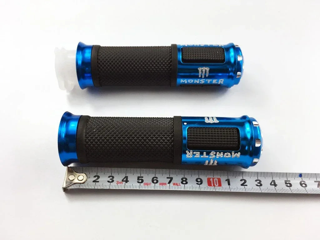 Motorcycle  7/8'' 22MM handle bar Motorbike handlebar grips For 22mm handlebar (Bule)