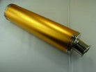 Matte purple performance muffler exhaust for GY6 50cc to 250cc scooters, compatible with various engine sizes.