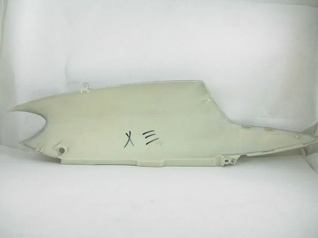 Right side panel for GY6 125cc scooter, OEM replacement part, black plastic cover with mounting features.