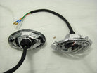 Set of signal light assemblies for GY6 50cc scooters, includes front and rear lights, compatible with various models.