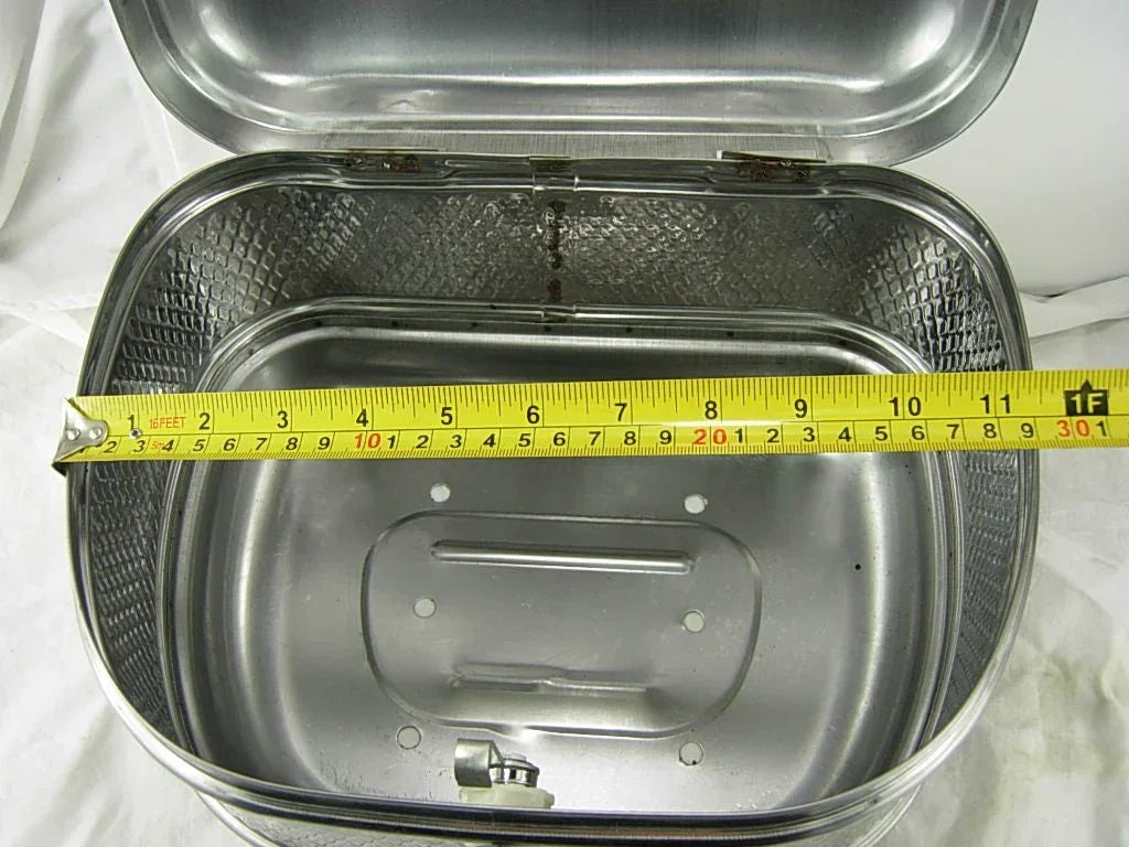 Small stainless trunk for 50cc, 125cc, 150cc GY6 scooters, part of vendor-unknown parts categories, durable metal storage trunk