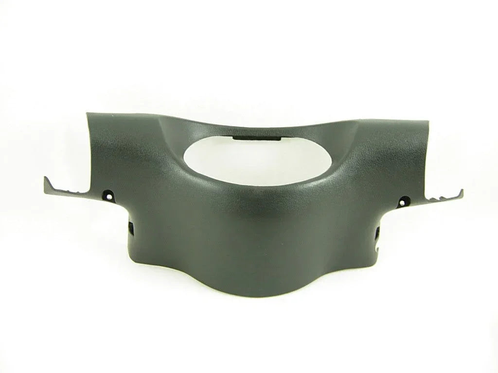 Black speedometer housing for GY6 50cc scooters, compatible with various parts, designed for smooth instrument panel fit.