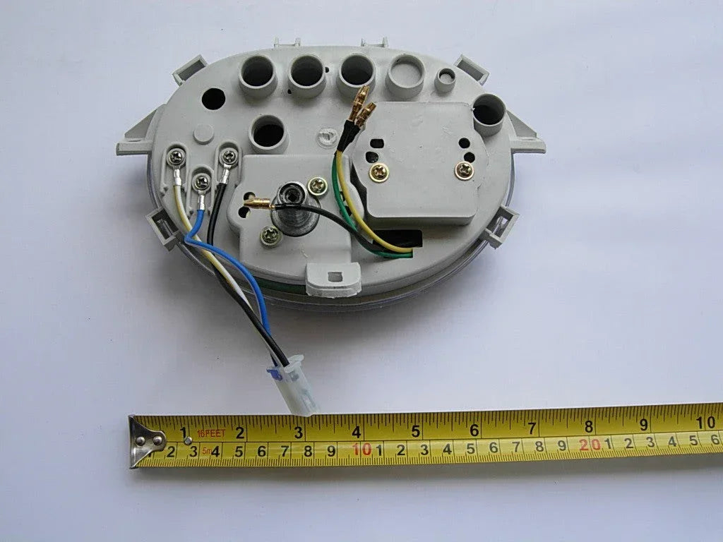 Speedometer assembly for GY6 50cc and 150cc scooters, showing the instrument dial and mounting components.