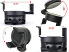 Universal 360-degree rotating car mount windshield holder for smartphones, with adjustable grip and secure installation.